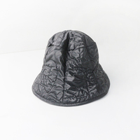 ウェルダン WE11DONE BLACK QUILTED BUCKET HAT キルティングバケットハット ONE/ブラック 黒 帽子【2400013866293】