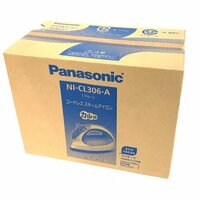 新品同様 未開封 Panasonic NI-CL306-A コードレススチームアイロン カルル ブルー