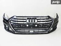 Audi アウディ 純正 D5 A8 フロント バンパー 黒メタリック系 グリル付き 4N0 807 437 B 即納