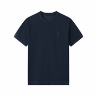 送料無料　ブルネロクチネリ　BRUNELLO CUCINELLI メンズ　Tシャツ　刺繍ロゴ　丸首　無地　48-56　サイズ選択可能　4075