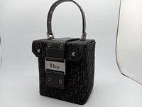 Christian Dior トロッター HE1002 バニティバッグ ハンドバッグ コンパクト ブラック ディオール