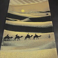 新品未仕立　西陣織袋帯　悠久の浪漫　　月夜の砂漠　シルクロード・オリエンタル
