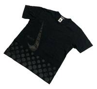 コラボ ■ BLACK COMME des GARCONS×NIKE ブラック コムデギャルソン×ナイキ ■ スウッシュ ロゴ プリント 半袖 Tシャツ ブラック L