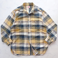 FULL COUNT flannel shirt フルカウントフランネルシャツ チェック size 40 ワークシャツ