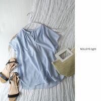 ノーリーズ NOLLEYS☆洗える ストライプ柄 フレンチブラウス 36サイズ☆A-O 2139