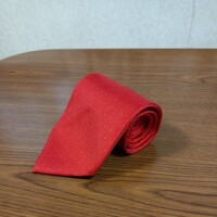 gap　ギャップ　ネクタイ　ドット柄　赤レッド　ソリッド　アメリカ製　MADE IN USA　絹シルク１００％