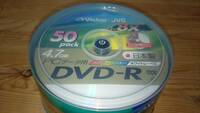 新品 日本製 Victor データ用 DVD-R 4.7GB 8倍 50枚 プリンタブル 誘電OEM