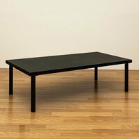 ローテーブル 長方形 センターテーブル 120cm幅 シンプル テーブル 黒 リビングテーブル ブラック色
