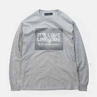 Nine One Seven - Love Line Long Sleeve T-Shirt　灰色S　ナイン ワン セブン - ラブ ライン ロング スリーブ ティーシャツ　2016FW