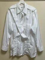ヨウジヤマモトYohji Yamamoto POUR HOMME パラシュートホワイトシャツ(HY - B40- 004) サイズ2 