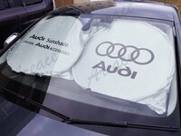 Audi アウディ サンシェード UVカット 遮光 日焼け防止 軽量コンパクト収納 ダッシュボード保護 WED