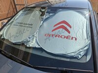 CITROEN シトロエン サンシェード UVカット 遮光 暑さ対策 日焼け防止 軽量コンパクト収納 ダッシュボード保護 FRI