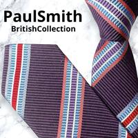 ポールスミス ブリティッシュコレクション マルチカラー ストライプ ネクタイ PaulSmith BritishCollection シルク ビジネス メンズ 紳士