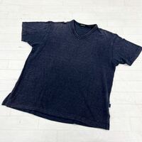 1434◎ DKNY ディーケーエヌワイ トップス カットソー Tシャツ 半袖 無地 カジュアル ダークグレー メンズM