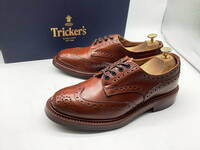 【使用僅美品】Tricker's トリッカーズ ★ 英国製 バートン ウイングチップドレス UK6.5 ★