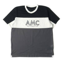 MOUNTAIN RESEARCH マウンテンリサーチ Tシャツ サイズ:XL グラフィック ロゴ メッシュTシャツ Racer Shirt S/S ブラック ホワイト グレー
