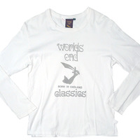 Worlds end classics ロングスリーブ Ｔシャツ 長袖 ■白 メンズ Sサイズ ■ワールズエンド クラシックス（検：Vivienne Westwood）