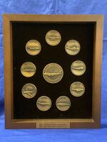 ★極美品 オリジナル額装完備 米フライングタイガー航空 メダルセット 米空軍 米軍 アメリカ空軍 記念メダル