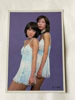 ピンク・レディー ブロマイド アイドルカード 写真 カード UFO 踊り方⑤ 昭和レトロ 当時物