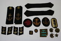 大日本帝国海軍 海軍兵学校 生徒用肩章 襟章 帽章 臂章 名札 