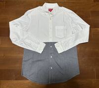 Supreme Split Shirt White Mサイズ 2-Tone Oxford シャツ シュプリーム 24SS