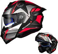 オートバイ用ヘルメット 輸入オフロードヘルメット ヘッドセット/メガネスロット対応 フルフェイスカバーヘルメット Lサイズ　57-58cm