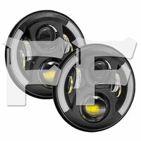 送料無料.. 7インチ LED ヘッドライト Jeep Wrangler JK JKU TJ CL ハマー 45W Hi.Low.DRL.ウインカー 6500K DOT承認品 MS-6081 2個 新品