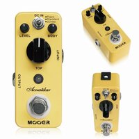 最落無し! Mooer　Acoustikar / a45029　エレキギターの音をアコースティックギターの音色に変化させるシミュレーター！　1円