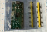 Raspberry Pi Pico ラズパイ ボード RP2040 デュアルコア ARMCortex M0+プロセッサ 133Mhz 264K RAM 2M メモリ ピンヘッダ付 マイクロUSB