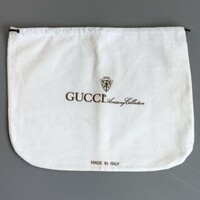 〔グッチ〕32×25cm 保存袋 巾着袋 布袋 GUCCI 正規品 小物用 （0110)
