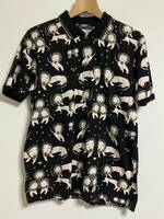 ツモリチサト TSUMORI CHISATO メンズ ポロシャツ ライオンハート サイズ2 黒 
