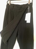 未使用RYUYA KIMURAリューヤキムラ cotton triple gauzecullotes full-length pants/ラップパンツ/黒/3