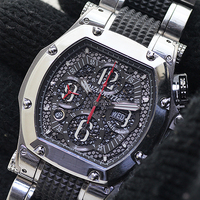 1円 RAYMEYER by AQUANAUTIC アクアノウティック クロノグラフ トノー スケルトン メンズ 腕時計 自動巻き
