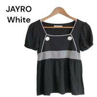 JAYRO White ジャイロホワイト トップス カットソー 黒 半袖 Tシャツ 
