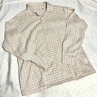 【送料無料】Fullcount オープンカラー 長袖チェックシャツ Size : 40 フルカウント　日本製