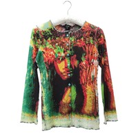 SS2000 Jean Paul Gaultier PSYCHEDELIC GAUGIN MESH SHIRT TOP ゴルチェ サイケデリック シャツ カットソー 90s archive vintage
