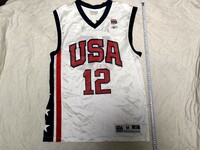 Reebok NBA アメリカ代表 12 RAY ALLEN ユニフォーム☆USAバスケットボールユニフォーム ゲームシャツ☆Mサイズ☆レイ・アレン