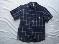 KATO' SHIRT カトー シャツ　リネン100% ウィンドペンチェック柄　プルオーバー　ボタンダウンシャツ　サイズ S
