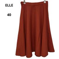 美品 ELLE エル スカート 40 大き目 大きいサイズ おしゃれ