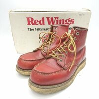■ RED WING レッド ウイング 本革使用 アメカジ 渋い ショートブーツ ブーツ サイズ表記なし レッド系 メンズ E