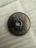 エラーコイン　50円硬貨　50円玉　エラー　穴ずれ　コイン　貨幣　メダル