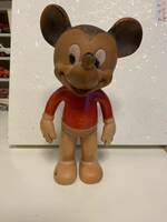 サンラバー社 60s? ミッキーマウス The Sun Rubber Co.　アンティーク ソフビ 人形 ディズニー　Micky Mouse DISNEY