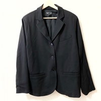アニエスベー agnes b サイズ3 L - 黒 レディース 長袖/肩パッド/秋/冬 美品 ジャケット