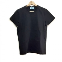 プラダ PRADA 半袖Tシャツ サイズL - 黒 レディース クルーネック RFID確認済み 美品 トップス