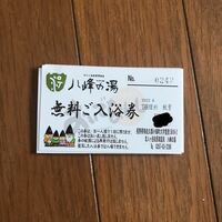 長野県　八峰の湯　入浴券　2枚