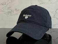 【未使用品】387KB★BARBOUR バーブァー キャップ 帽子 CAP ファンにも嬉しい上品で高級感のあるネイビーにブルーロゴ♪《FREEサイズ》