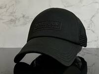 【未使用品】29A 訳あり★Barbour バブアー トラッカー キャップ 帽子 CAP クールなブラックのメッシュ素材とウレタン素材《FREEサイズ》