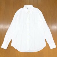 VERSACE ヴェルサーチ カジュアル ドレスシャツ 42(XL相当) 白 ホワイト 長袖 ワイシャツ カッターシャツ 2L LL 特大 大きいサイズ メンズ