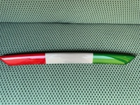 希少 アバルト リアル カーボン シリーズ４＆５ フロントリップ スプリッター カバー イタリア国旗色
