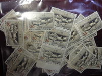 国際文通週間切手　蒲原 （６６枚） 未使用　カタログ価格１８４,８００円